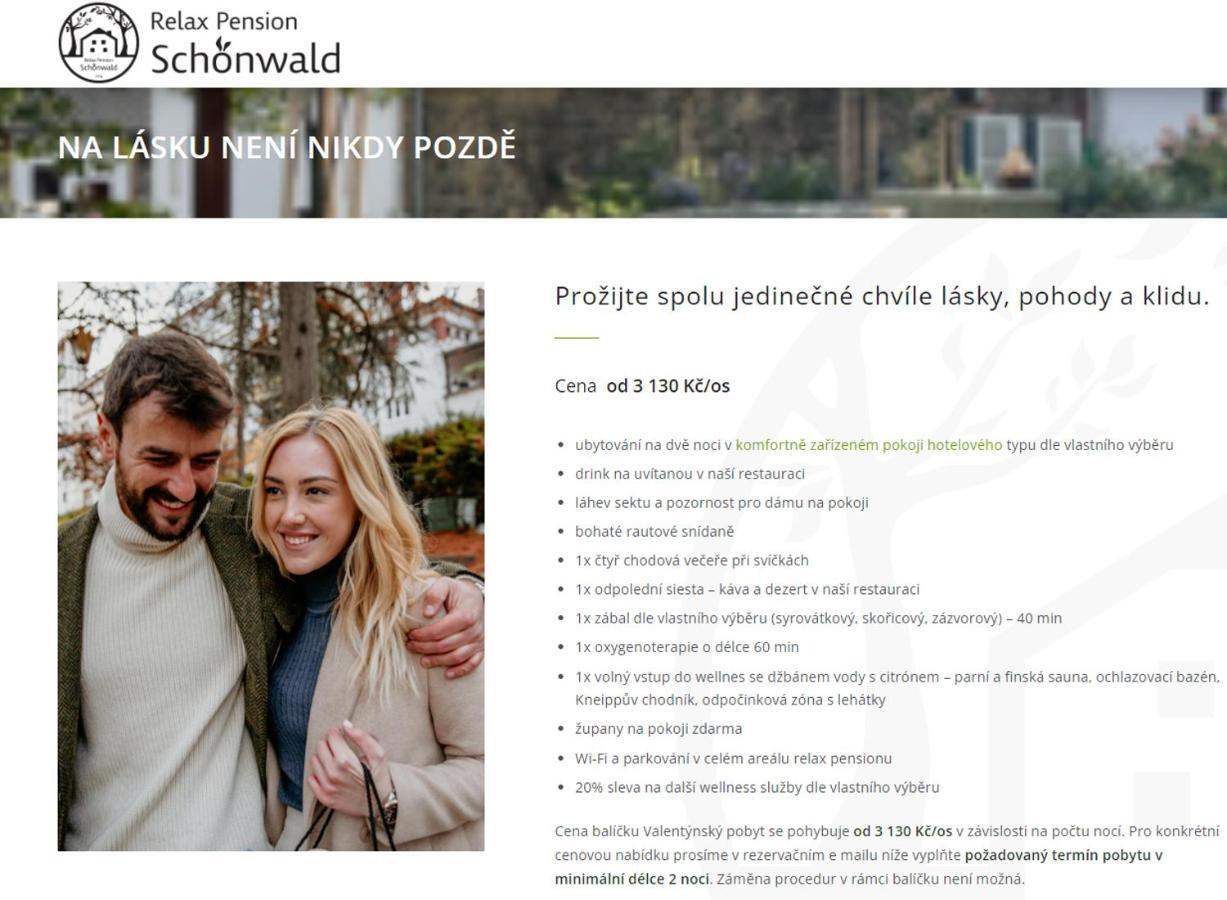 Relax Pension Schonwald Budisov nad Budisovkou Exterior photo